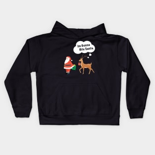 I'm Gonna Bite Santa Kids Hoodie